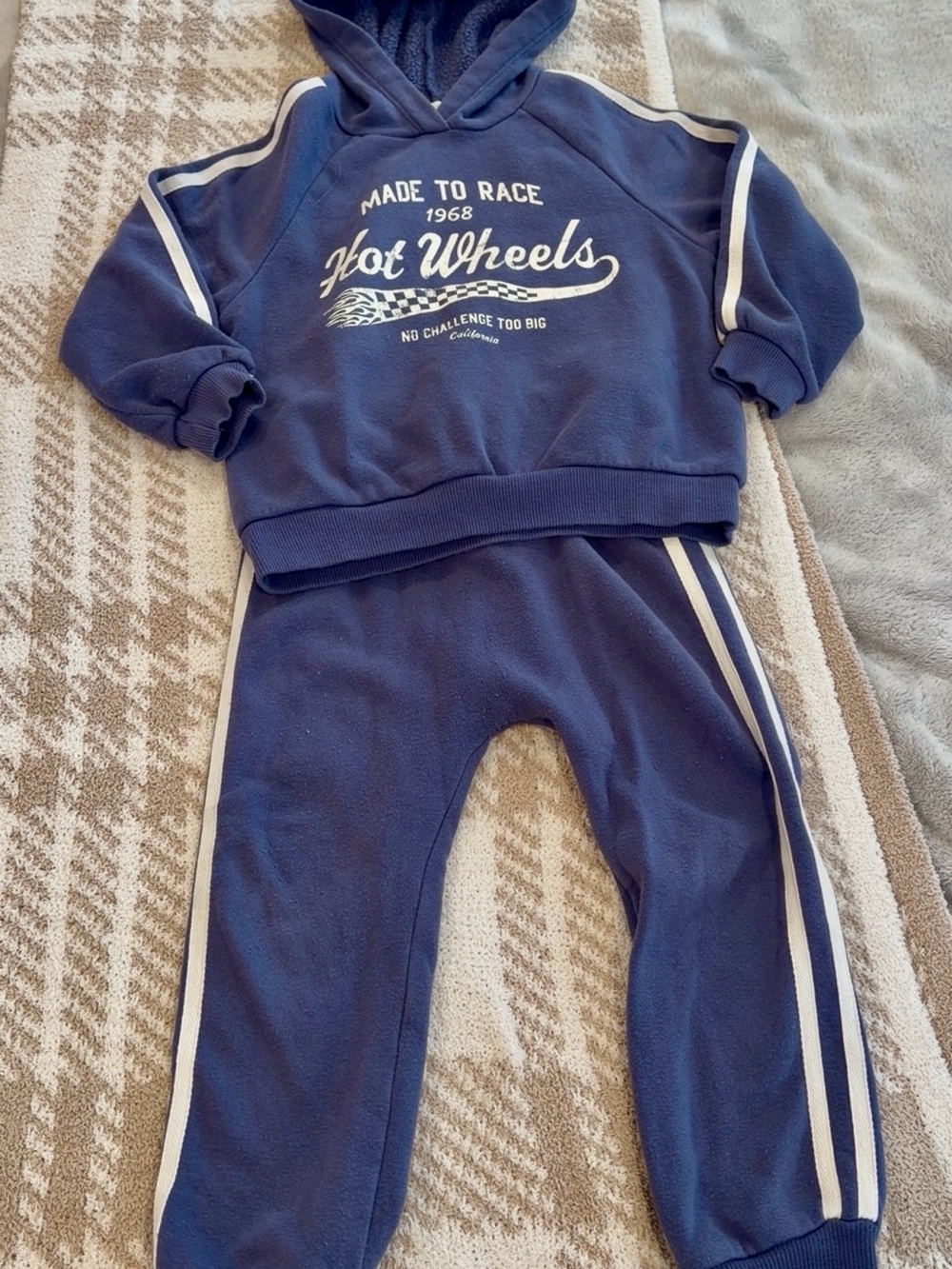 Hot Wheels Navy Kids Hoodie & Jogger Set